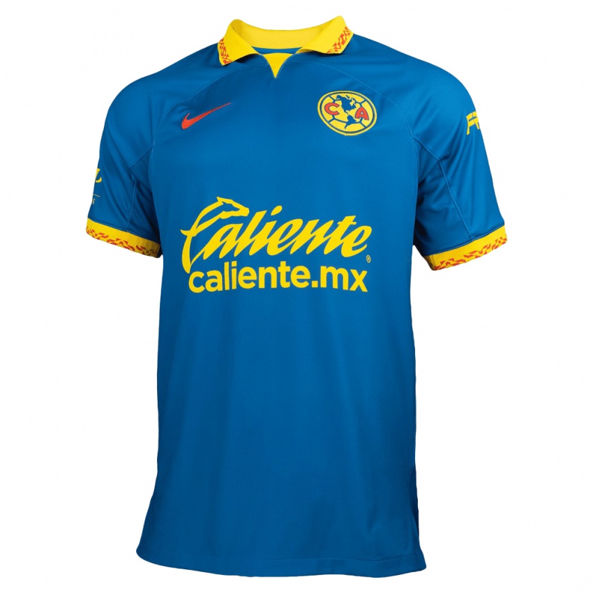 Kobiety Ramón Juárez #29 Niebieski Wyjazdowa Koszulka 2023/24 Koszulki Klubowe