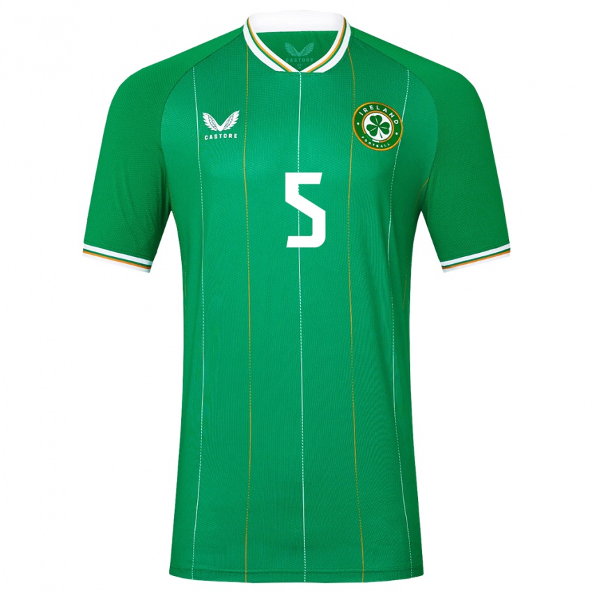 Dzieci Irlandia Dara O'shea #5 Zielony Domowa Koszulka 24-26 Koszulki Klubowe