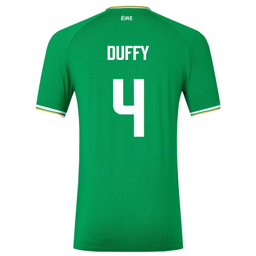 Dzieci Irlandia Shane Duffy #4 Zielony Domowa Koszulka 24-26 Koszulki Klubowe