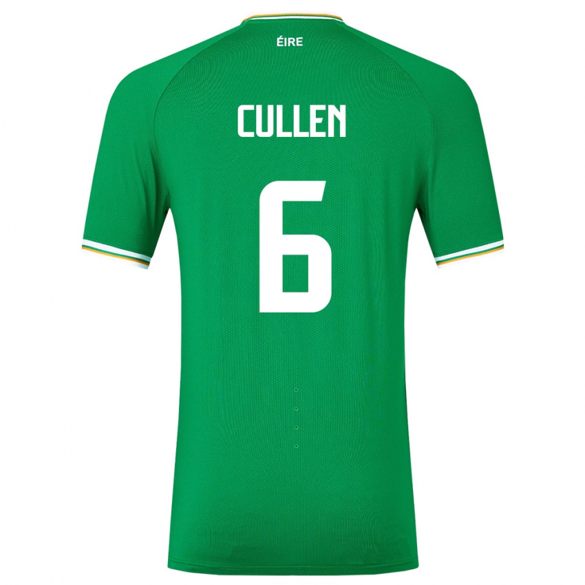 Dzieci Irlandia Josh Cullen #6 Zielony Domowa Koszulka 24-26 Koszulki Klubowe