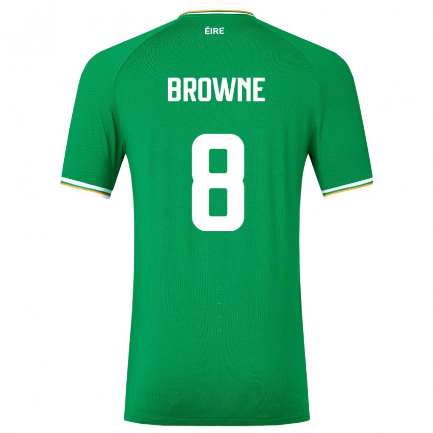 Dzieci Irlandia Alan Browne #8 Zielony Domowa Koszulka 24-26 Koszulki Klubowe