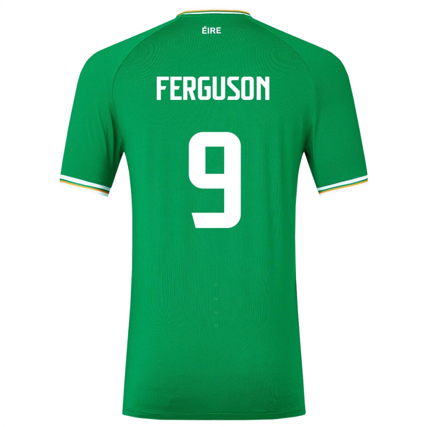 Dzieci Irlandia Evan Ferguson #9 Zielony Domowa Koszulka 24-26 Koszulki Klubowe