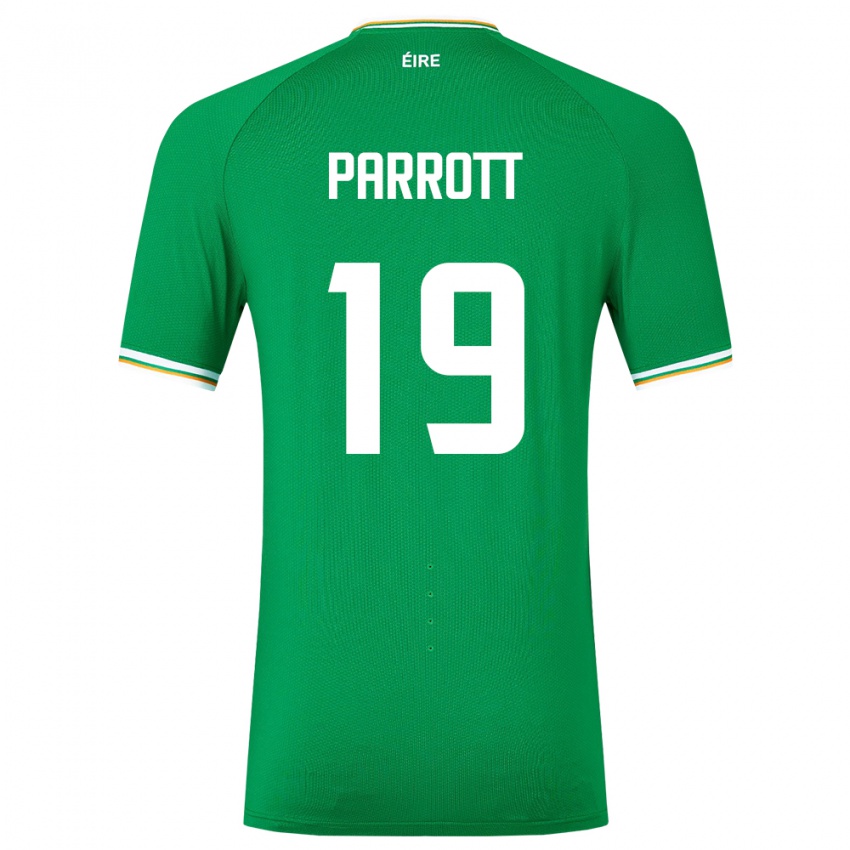 Dzieci Irlandia Troy Parrott #19 Zielony Domowa Koszulka 24-26 Koszulki Klubowe