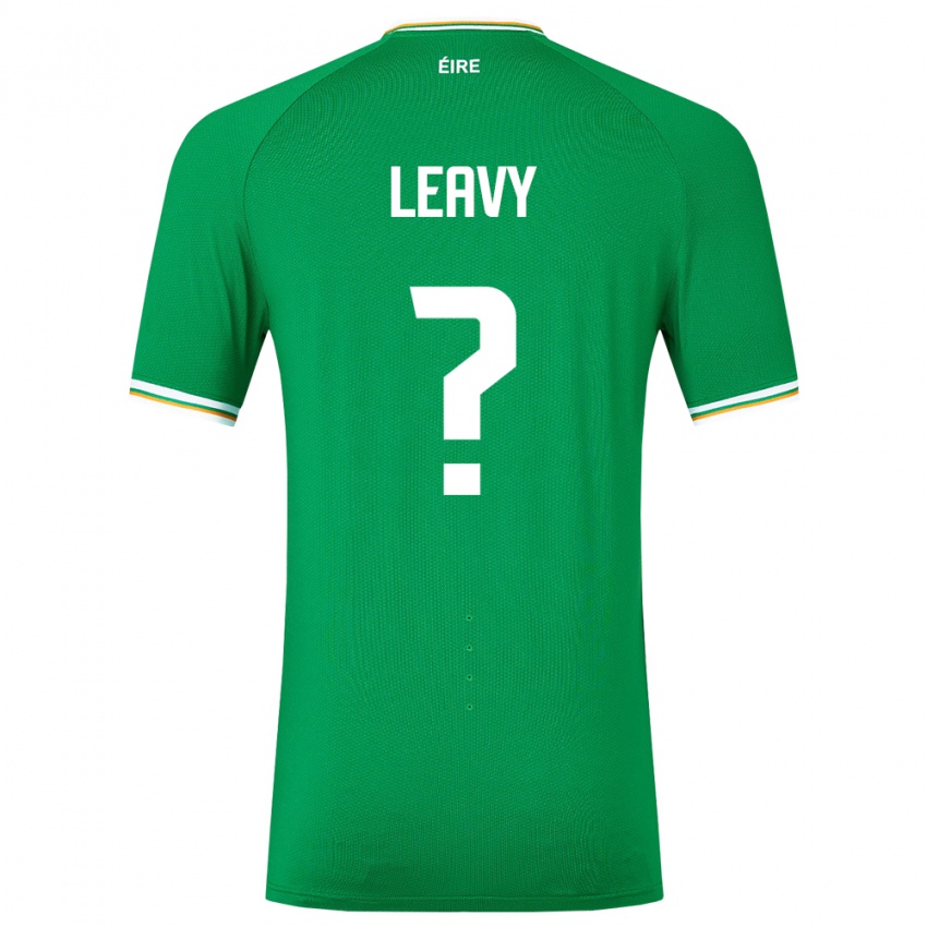 Dzieci Irlandia Kian Leavy #0 Zielony Domowa Koszulka 24-26 Koszulki Klubowe