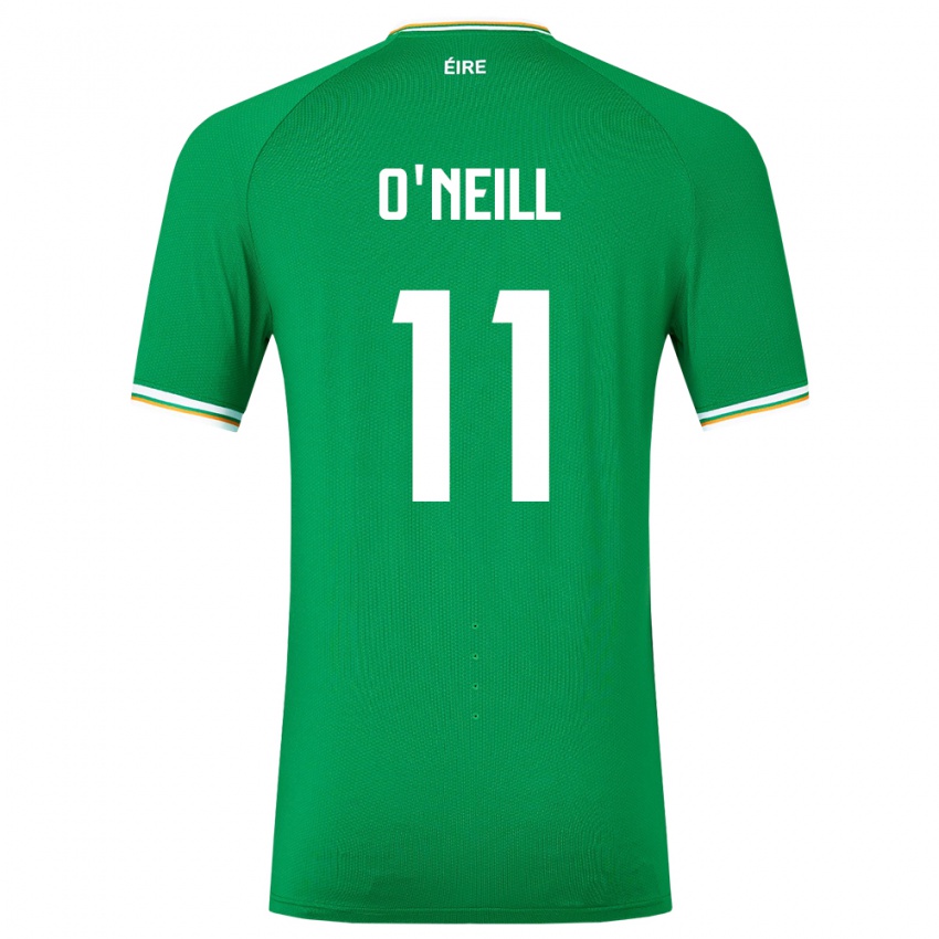 Dzieci Irlandia Ollie O'neill #11 Zielony Domowa Koszulka 24-26 Koszulki Klubowe