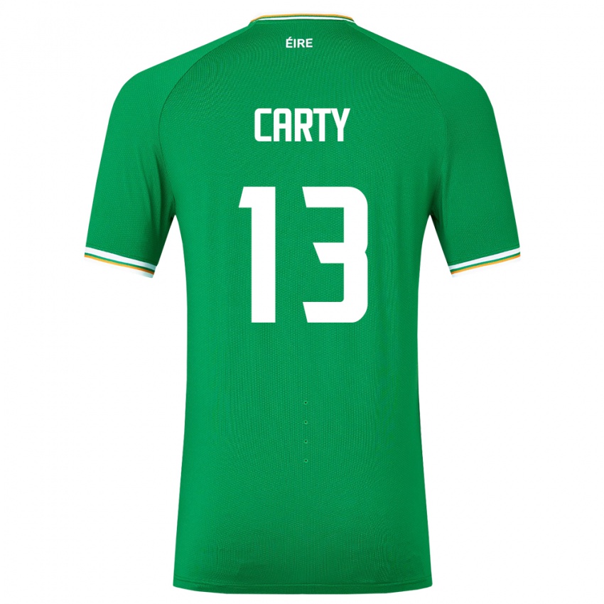 Dzieci Irlandia Conor Carty #13 Zielony Domowa Koszulka 24-26 Koszulki Klubowe