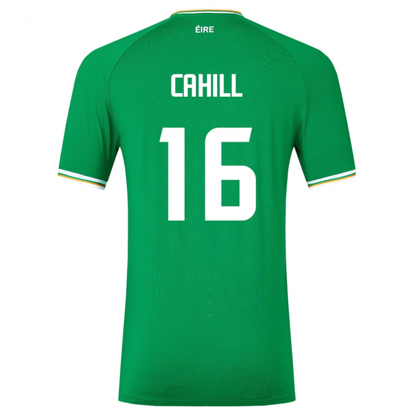 Dzieci Irlandia Killian Cahill #16 Zielony Domowa Koszulka 24-26 Koszulki Klubowe