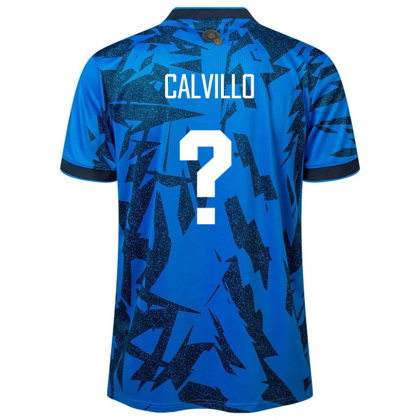 Dzieci Salwador Eric Calvillo #0 Niebieski Domowa Koszulka 24-26 Koszulki Klubowe