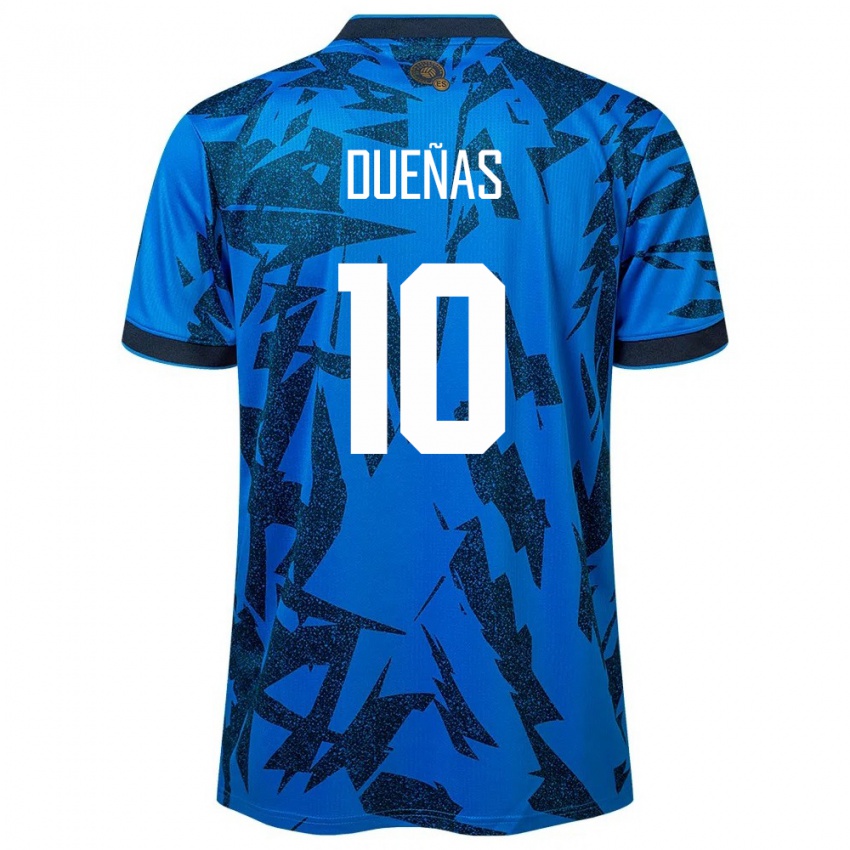 Dzieci Salwador Enrico Dueñas #10 Niebieski Domowa Koszulka 24-26 Koszulki Klubowe