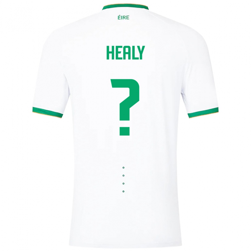 Dzieci Irlandia Matthew Healy #0 Biały Wyjazdowa Koszulka 24-26 Koszulki Klubowe