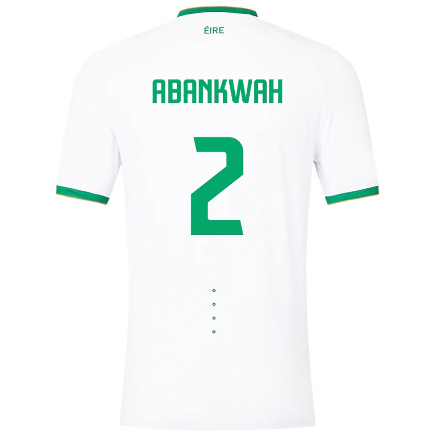Dzieci Irlandia James Abankwah #2 Biały Wyjazdowa Koszulka 24-26 Koszulki Klubowe