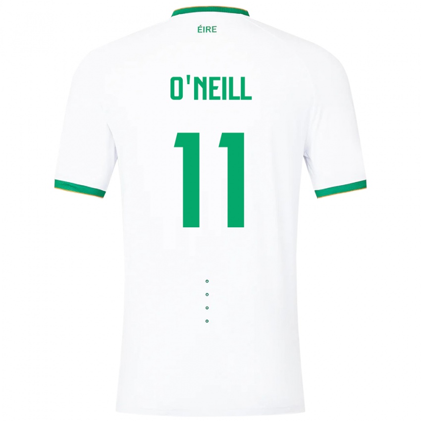 Dzieci Irlandia Ollie O'neill #11 Biały Wyjazdowa Koszulka 24-26 Koszulki Klubowe