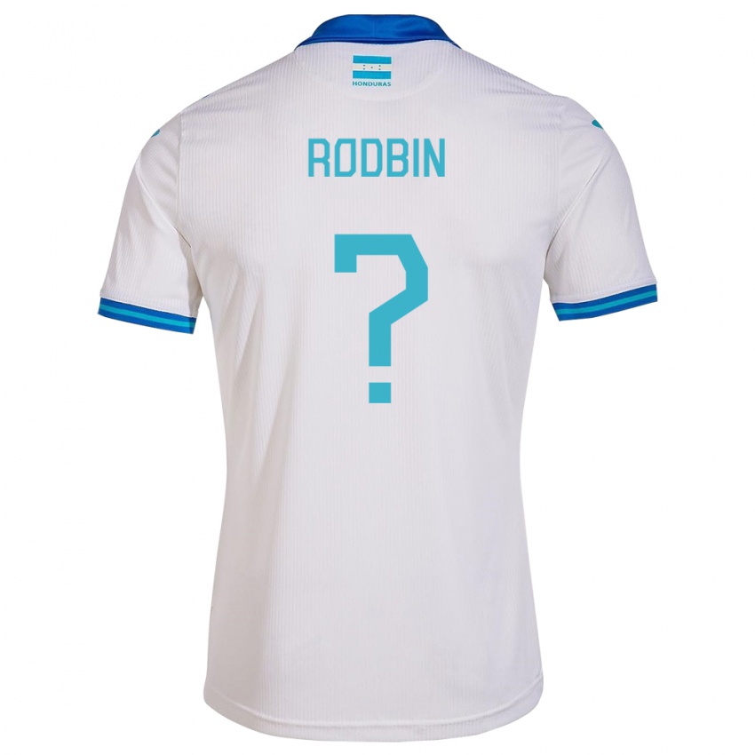 Męski Honduras Rodbin Mejía #0 Biały Domowa Koszulka 24-26 Koszulki Klubowe