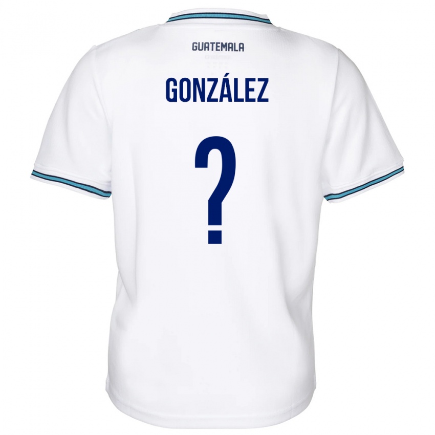 Męski Gwatemala Erick González #0 Biały Domowa Koszulka 24-26 Koszulki Klubowe