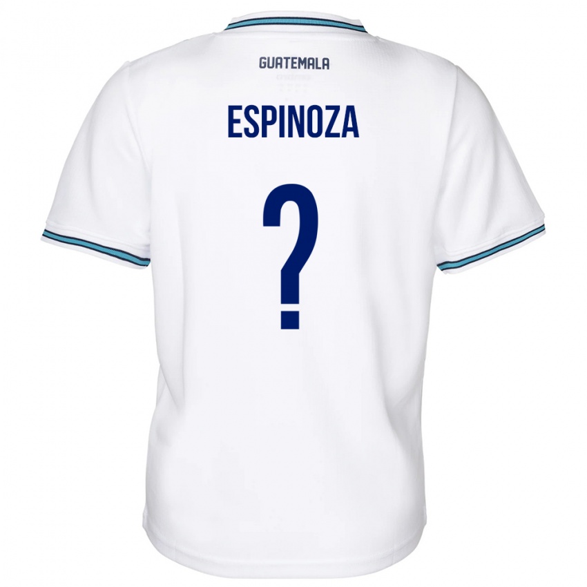 Męski Gwatemala José Espinoza #0 Biały Domowa Koszulka 24-26 Koszulki Klubowe