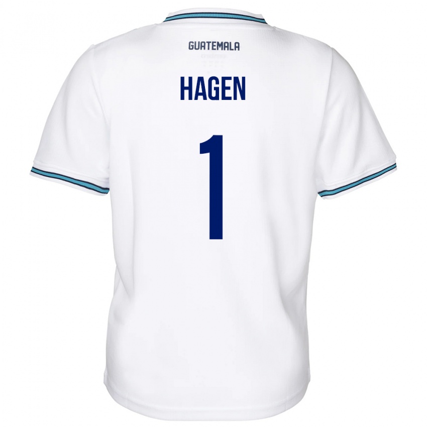 Męski Gwatemala Nicholas Hagen #1 Biały Domowa Koszulka 24-26 Koszulki Klubowe