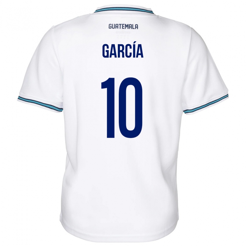Męski Gwatemala Gabriel García #10 Biały Domowa Koszulka 24-26 Koszulki Klubowe