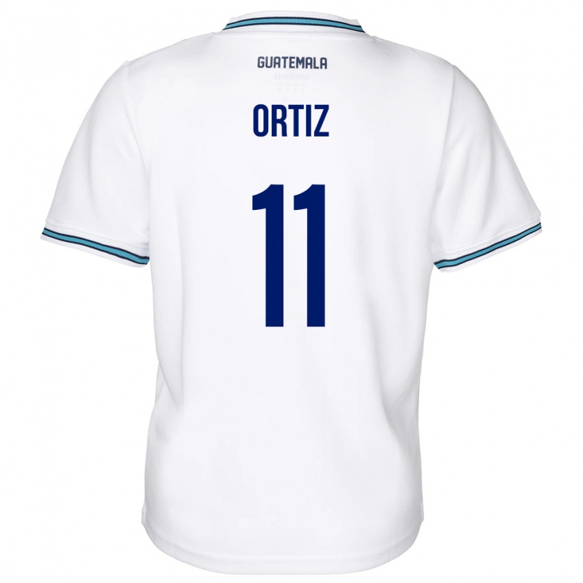 Męski Gwatemala Andersson Ortiz #11 Biały Domowa Koszulka 24-26 Koszulki Klubowe