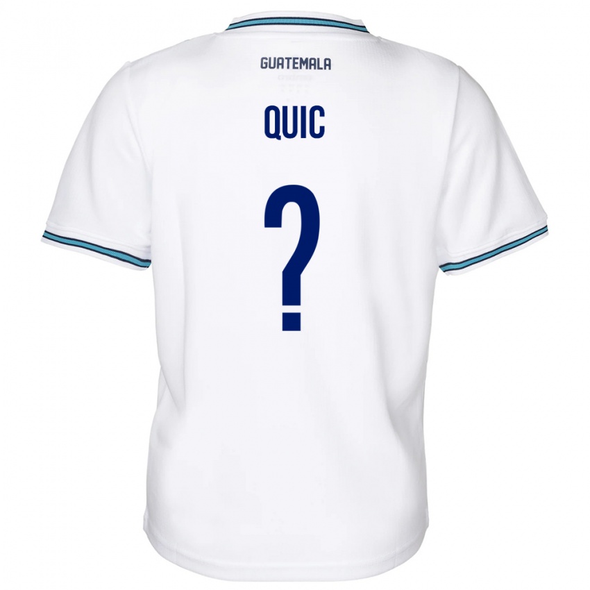 Męski Gwatemala Matthew Quic #0 Biały Domowa Koszulka 24-26 Koszulki Klubowe
