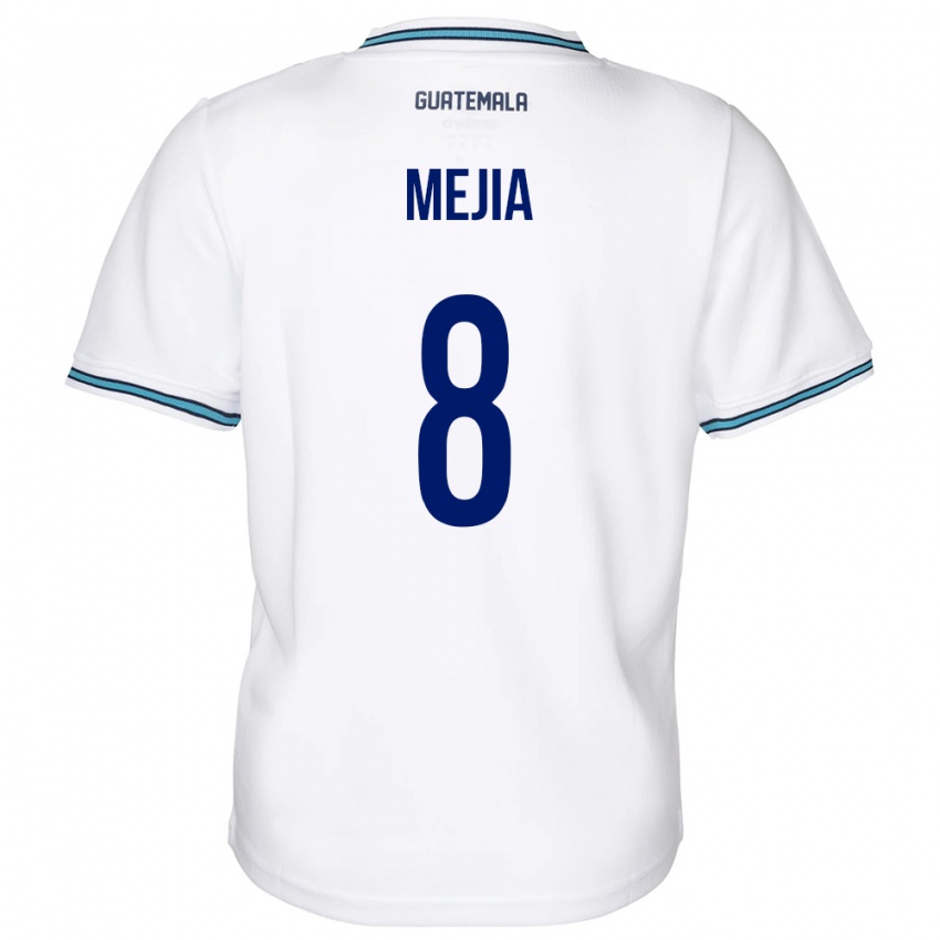 Męski Gwatemala Robert Mejia #8 Biały Domowa Koszulka 24-26 Koszulki Klubowe