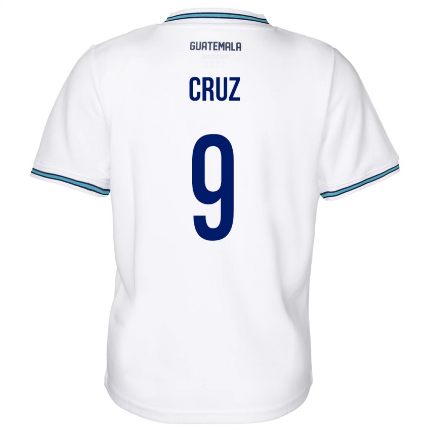 Męski Gwatemala Celsa Cruz #9 Biały Domowa Koszulka 24-26 Koszulki Klubowe