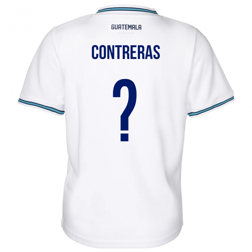 Męski Gwatemala Betzael Contreras #0 Biały Domowa Koszulka 24-26 Koszulki Klubowe