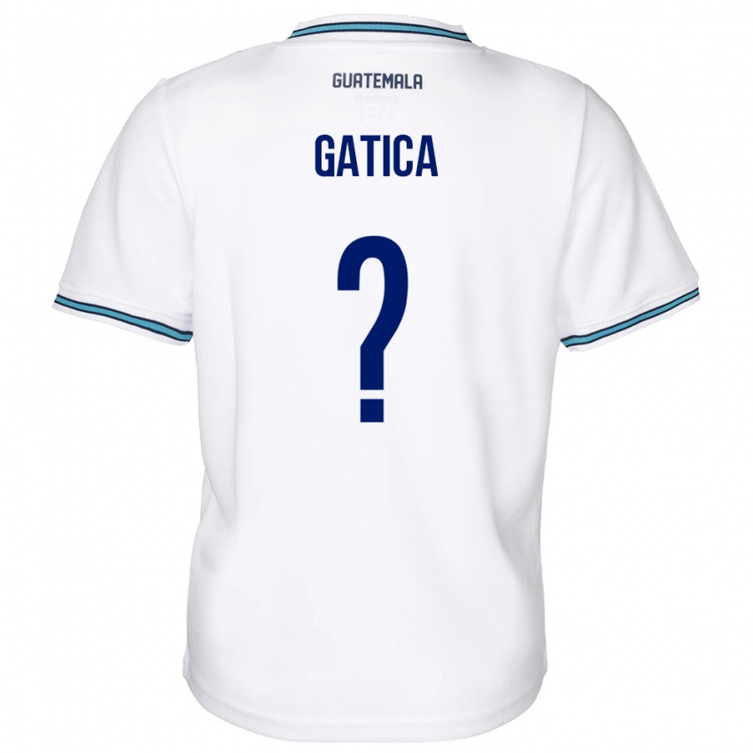Męski Gwatemala Celeste Gatica #0 Biały Domowa Koszulka 24-26 Koszulki Klubowe