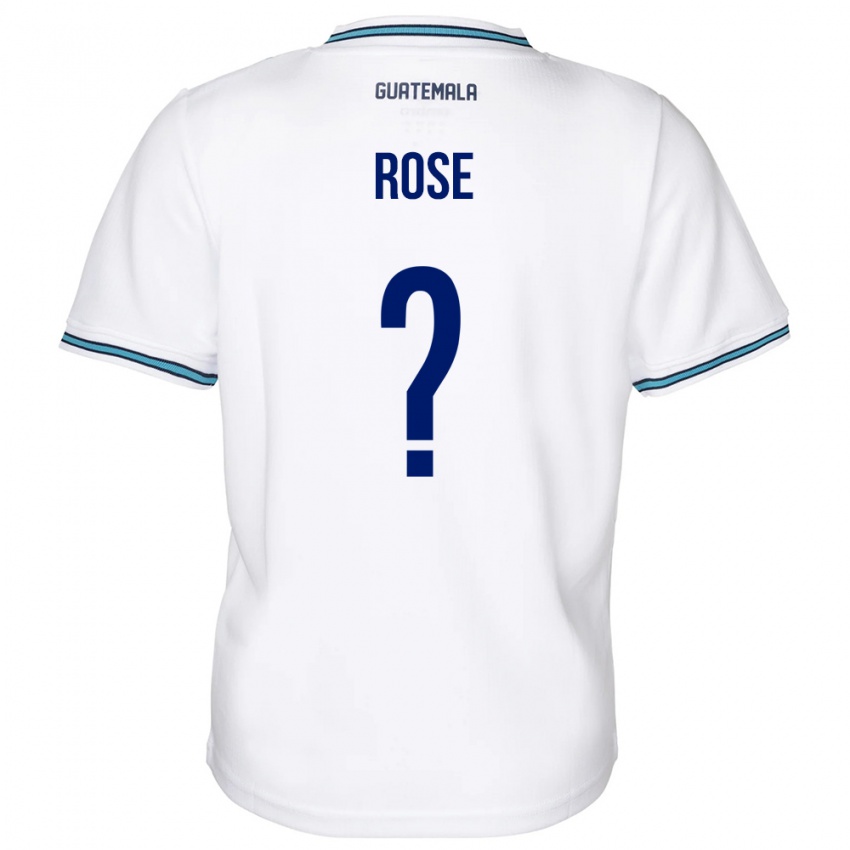 Męski Gwatemala Michelle Rose #0 Biały Domowa Koszulka 24-26 Koszulki Klubowe