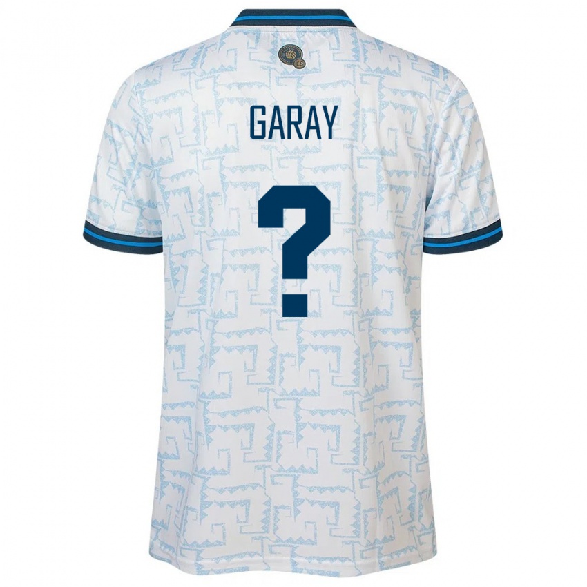 Męski Salwador Enzo Garay #0 Biały Wyjazdowa Koszulka 24-26 Koszulki Klubowe