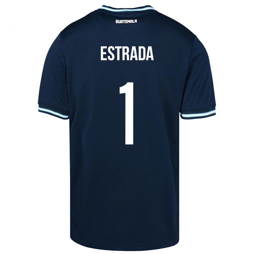 Męski Gwatemala Alexia Estrada #1 Niebieski Wyjazdowa Koszulka 24-26 Koszulki Klubowe