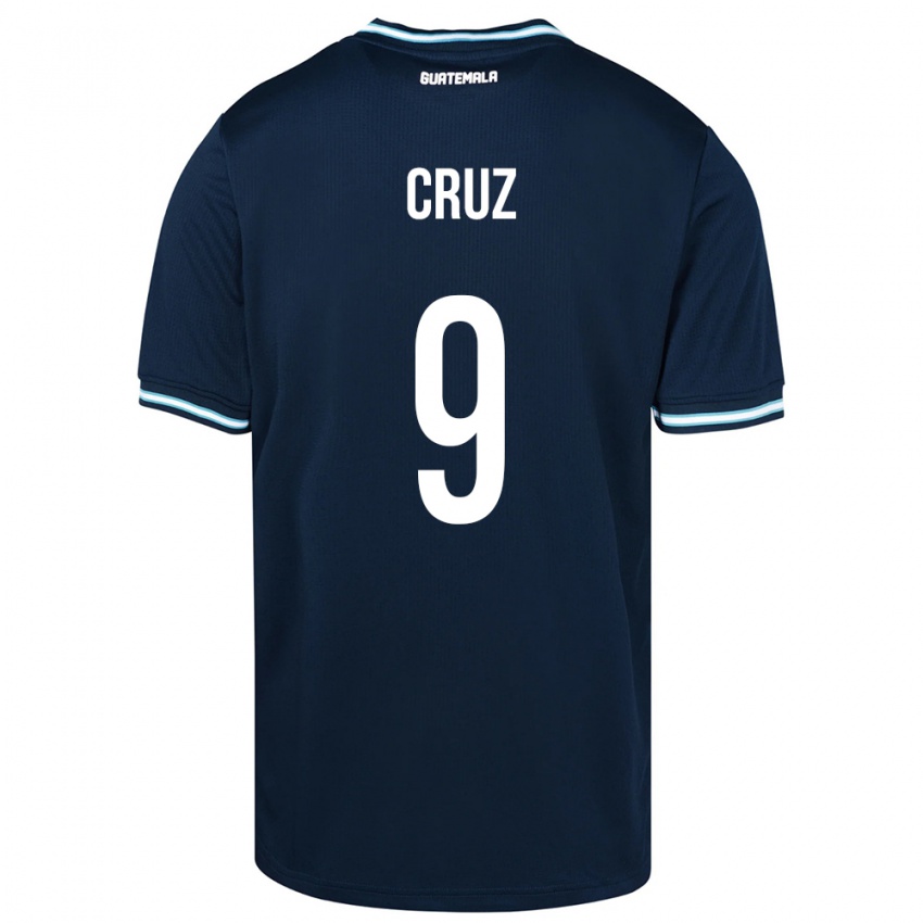 Męski Gwatemala Celsa Cruz #9 Niebieski Wyjazdowa Koszulka 24-26 Koszulki Klubowe