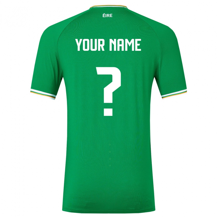 Kobiety Irlandia Twoje Imię #0 Zielony Domowa Koszulka 24-26 Koszulki Klubowe