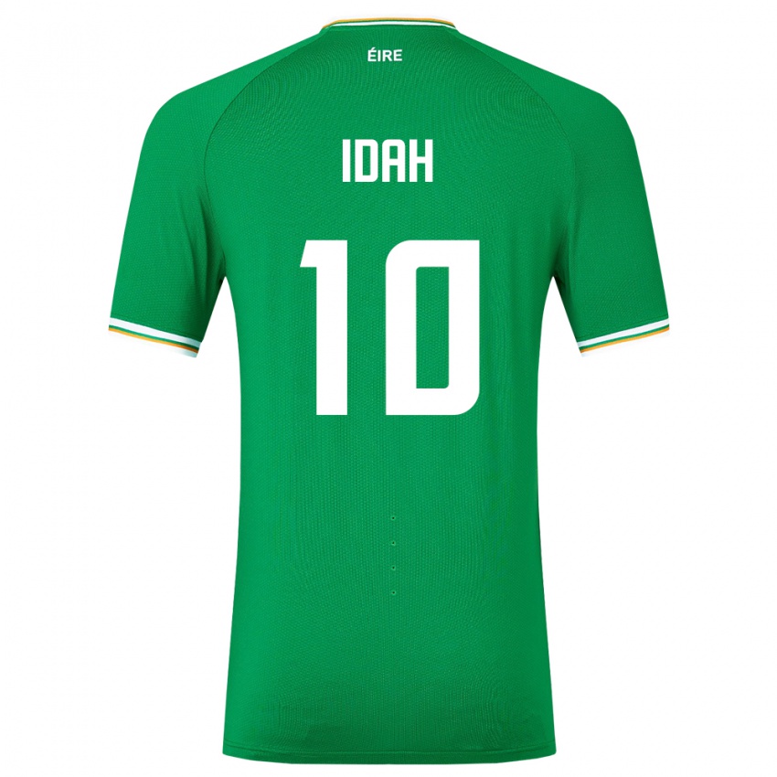 Kobiety Irlandia Adam Idah #10 Zielony Domowa Koszulka 24-26 Koszulki Klubowe