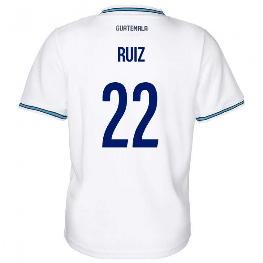 Kobiety Gwatemala Kevin Ruiz #22 Biały Domowa Koszulka 24-26 Koszulki Klubowe