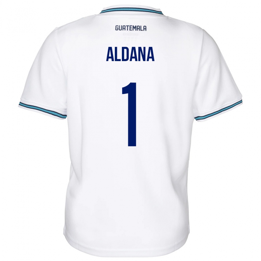 Kobiety Gwatemala David Aldana #1 Biały Domowa Koszulka 24-26 Koszulki Klubowe