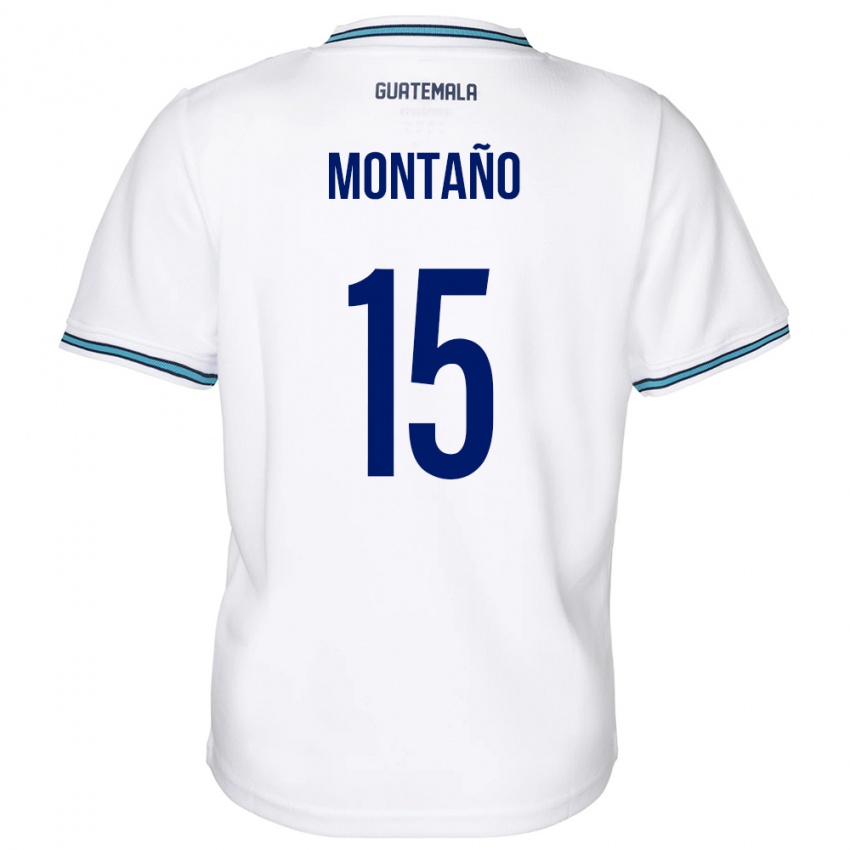 Kobiety Gwatemala Figo Montaño #15 Biały Domowa Koszulka 24-26 Koszulki Klubowe