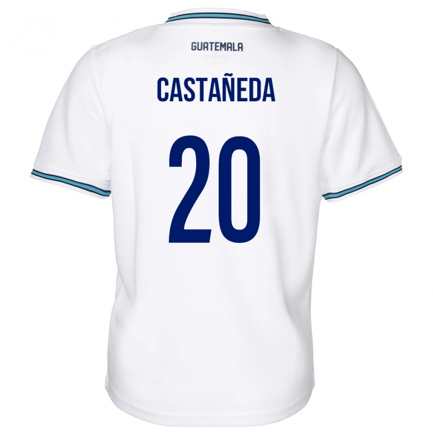 Kobiety Gwatemala Brayam Castañeda #20 Biały Domowa Koszulka 24-26 Koszulki Klubowe