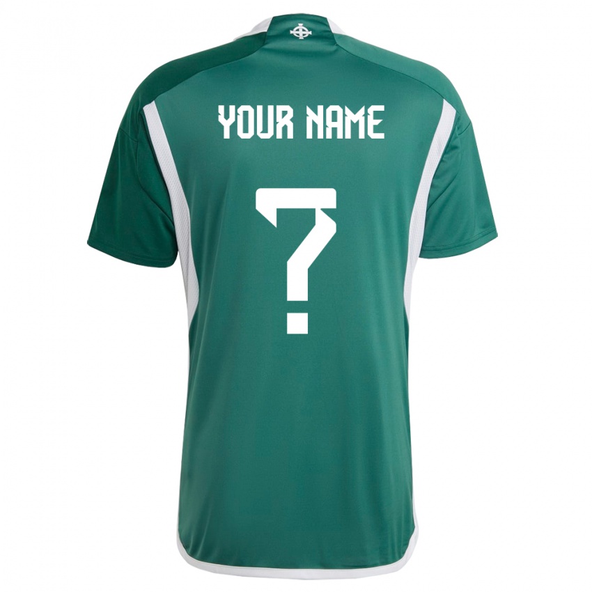 Kobiety Irlandia Północna Twoje Imię #0 Zielony Domowa Koszulka 24-26 Koszulki Klubowe