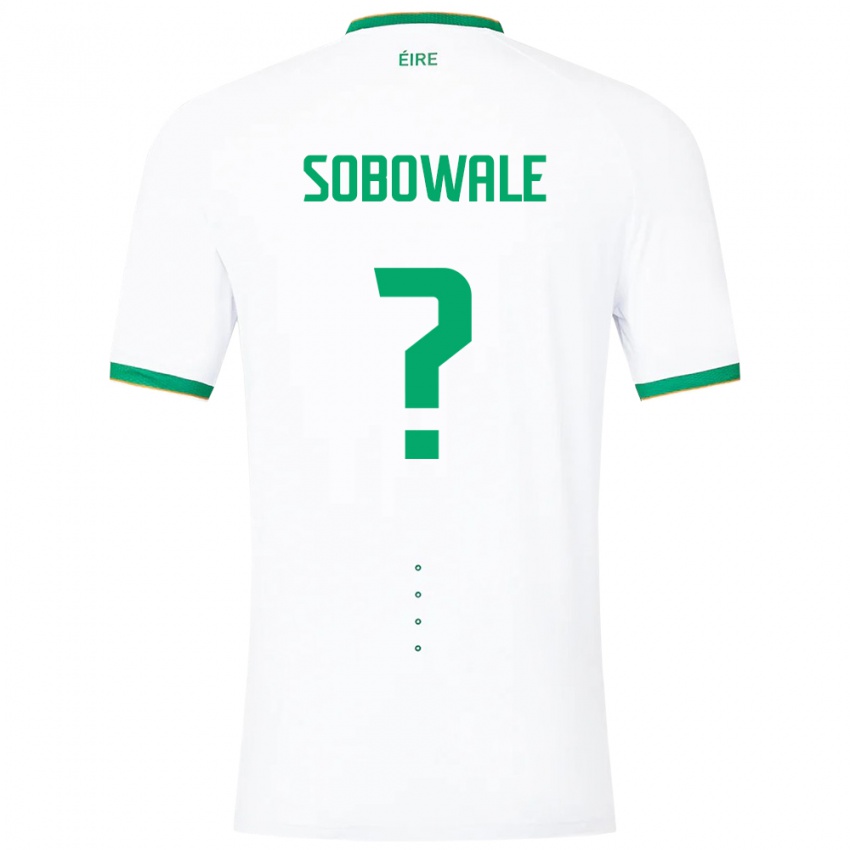 Kobiety Irlandia Timi Sobowale #0 Biały Wyjazdowa Koszulka 24-26 Koszulki Klubowe