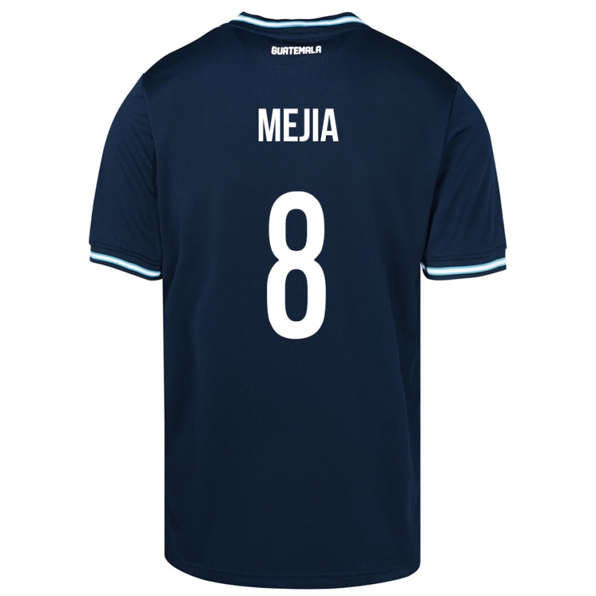 Kobiety Gwatemala Robert Mejia #8 Niebieski Wyjazdowa Koszulka 24-26 Koszulki Klubowe
