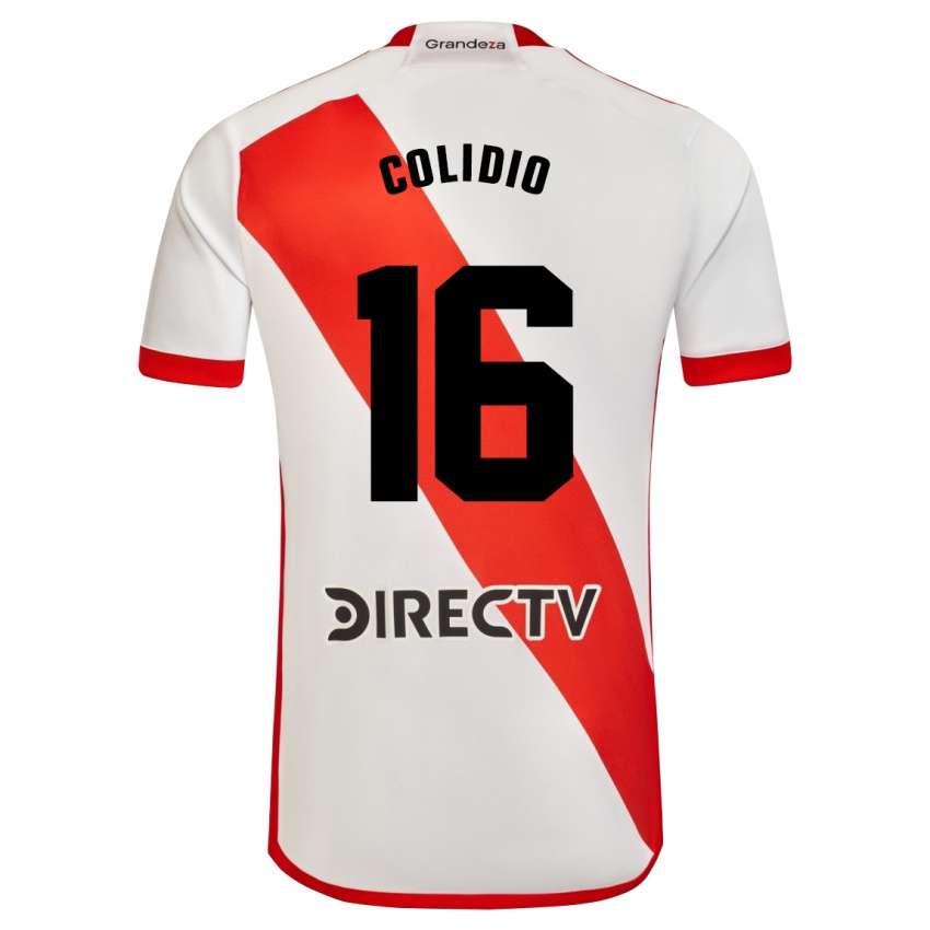 Dzieci Facundo Colidio #16 Biało - Czerwony Domowa Koszulka 2023/24 Koszulki Klubowe