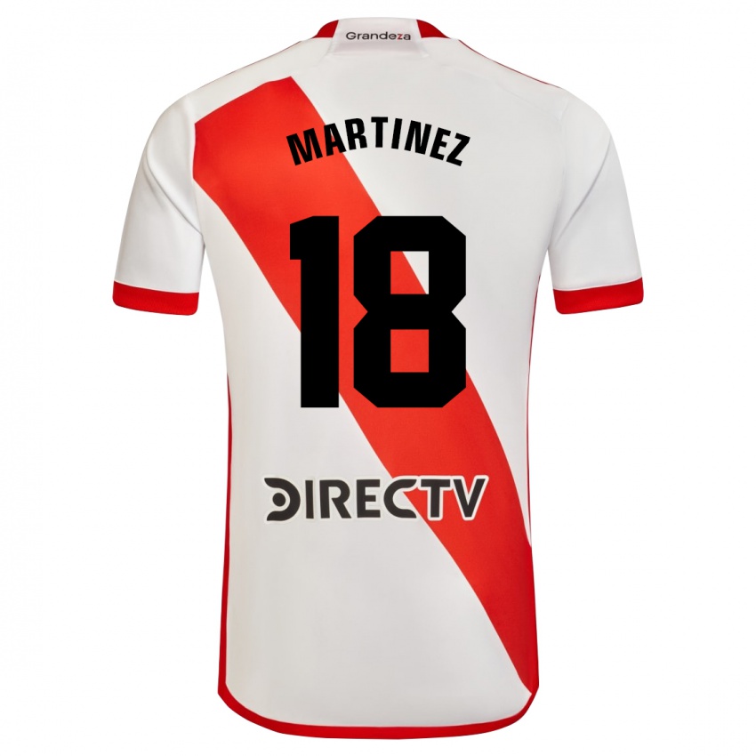 Dzieci Pity Martínez #18 Biało - Czerwony Domowa Koszulka 2023/24 Koszulki Klubowe