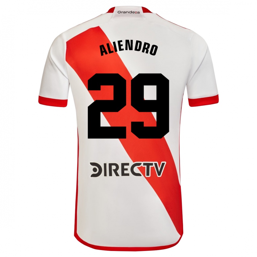 Dzieci Rodrigo Aliendro #29 Biało - Czerwony Domowa Koszulka 2023/24 Koszulki Klubowe