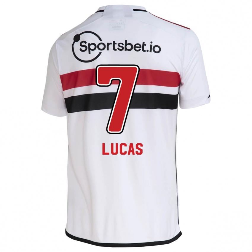 Dzieci Lucas Moura #7 Biały Domowa Koszulka 2023/24 Koszulki Klubowe