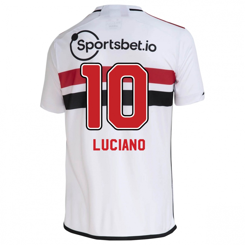 Dzieci Luciano #10 Biały Domowa Koszulka 2023/24 Koszulki Klubowe