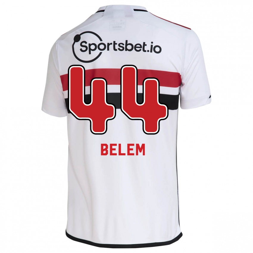 Dzieci Matheus Belém #44 Biały Domowa Koszulka 2023/24 Koszulki Klubowe