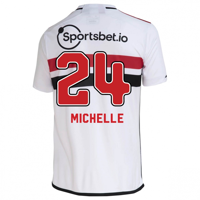 Dzieci Michelle #24 Biały Domowa Koszulka 2023/24 Koszulki Klubowe