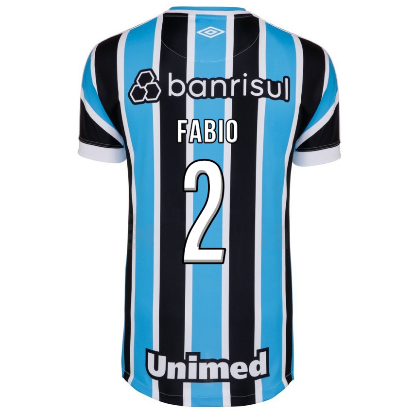 Dzieci Fábio #2 Niebieski Domowa Koszulka 2023/24 Koszulki Klubowe