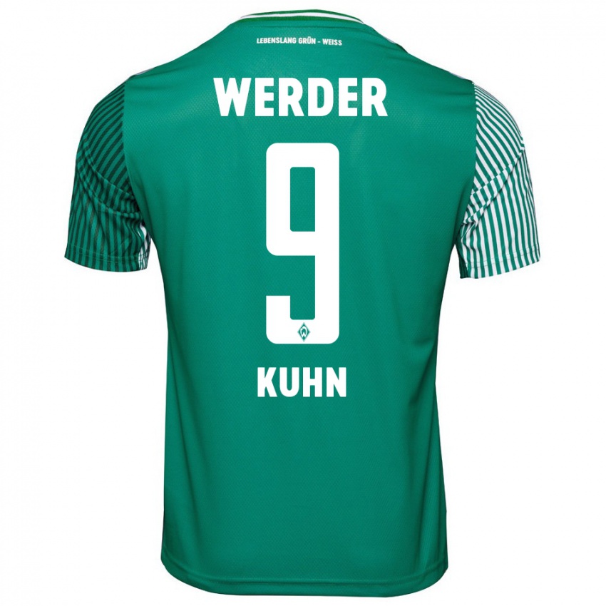 Dzieci Philipp Kühn #9 Zielony Domowa Koszulka 2023/24 Koszulki Klubowe