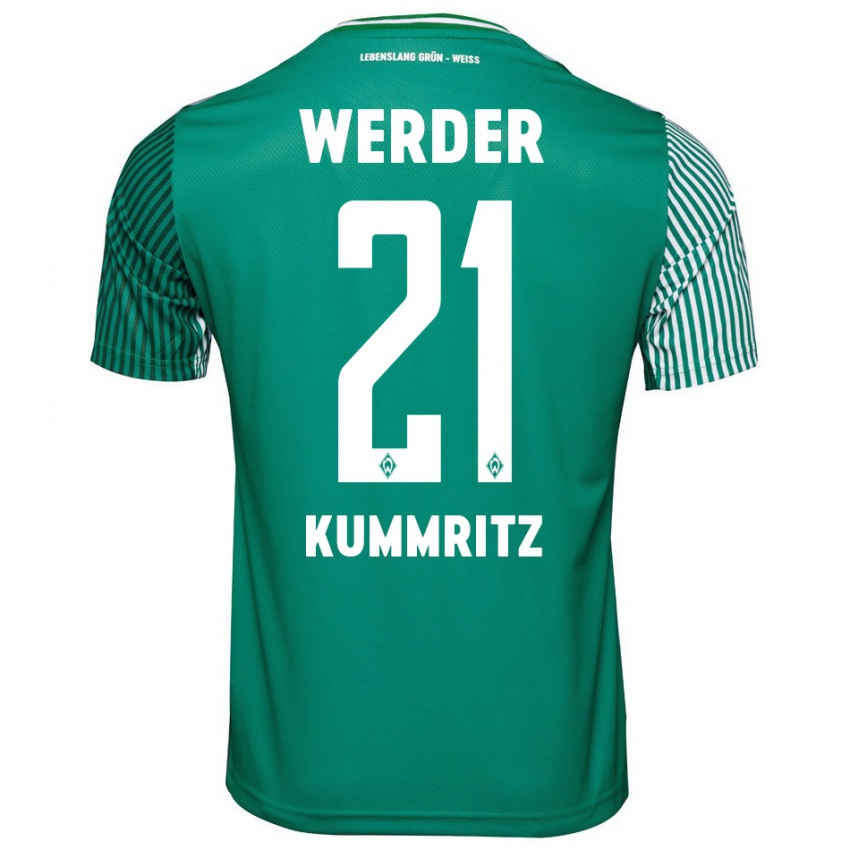 Dzieci Liam Kümmritz #21 Zielony Domowa Koszulka 2023/24 Koszulki Klubowe